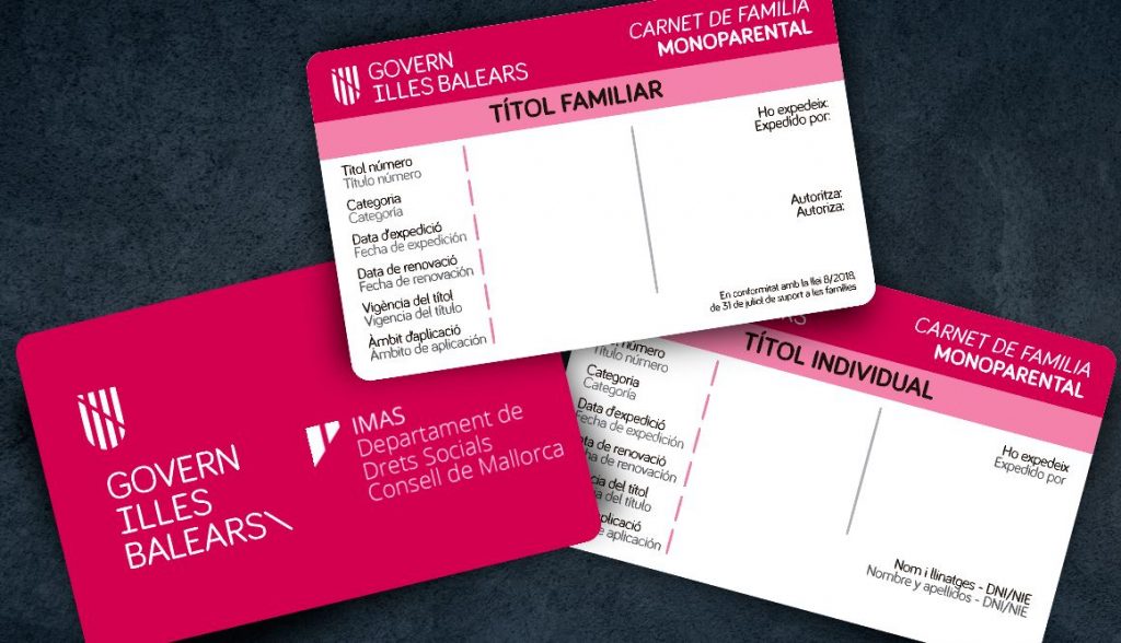 Institut Mallorquí d’Afers Socials (IMAS) tarjetas plasticas